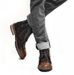 라비지오네(LAVISIONE) 318/6155 럭스 부츠 64아도방 (브라운) - 215,000 | 무신사 스토어