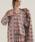조스라운지(JOSLOUNGE) (w) Coral Plaid Robe - 88,000 | 무신사 스토어