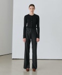 레미(LEMME) SIDE SLIT SEMI BOOT-CUT SLACKS (BLACK) - 108,000 | 무신사 스토어