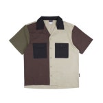 짐마스터(GYM MASTER) 짐마스터 [G421635] 헴프 레이온 오픈 카라 셔츠 (91-BeigeｘBrown CRZ) - 사이즈 & 후기 | 무신사