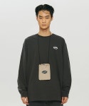 어피스오브케이크(APOC) Oval Logo Longsleeve_Chalcoal - 49,000 | 무신사 스토어