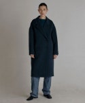 레미(LEMME) ROUND SHOULDER HANDMADE COAT (TEAL GREEN) - 380,000 | 무신사 스토어