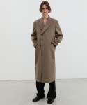 트립르센스(TRIP LE SENS) EXCLUSIVE ONE SIDE DOUBLE LONG COAT_BEIGE - 사이즈 & 후기 | 무신사