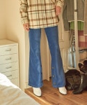 살롱 드 욘(SALON DE YOHN) Velvet Bootscut Pants_ Blue - 사이즈 & 후기 | 무신사