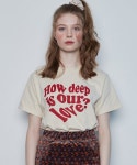 러브이즈트루(LUV IS TRUE) IN LOVE TEE(CREAM) - 28,800 | 무신사 스토어