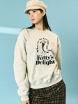 퍼피스딜라이트(PUPPYS DELIGHT) Kitty’s delight Sweatshirt oatmeal - 사이즈 & 후기 | 무신사
