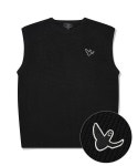 와릿이즌(WHATITISNT) ANGEL KNIT VEST BLACK - 사이즈 & 후기 | 무신사