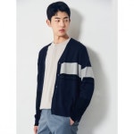 에잇세컨즈(8SECONDS) 네이비 컬러 배색 브이넥 카디건 (21135ABY1R) - 24,950 | 무신사 스토어
