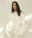 레미(LEMME) LEMME STITCH SWEATSHIRT (WHITE) - 66,000 | 무신사 스토어