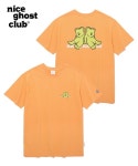 나이스고스트클럽(NICEGHOSTCLUB) LAZY GUMMYBEAR SMALL LOGO TEE_ORANGE(NG2BMUT507A) - 사이즈 & 후기 | 무신사