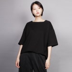 스튜디오235(STUDIO 235) WOMAN 소프트터치 오버핏 스퀘어넥 블랙 - 사이즈 & 후기 | 무신사 스튜디오235(STUDIO 235)  WOMAN 소프트터치... 