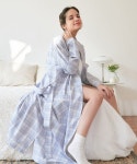 루미(ROOMIE) [ROBE] BLUE CHECK ROBE - 119,000 | 무신사 스토어