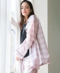 루미(ROOMIE) [SET] PINK CHECK PAJAMA SET - 사이즈 & 후기 | 무신사