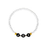 비마켓(BEFRIENDMARKET) 유기동물지원 비즈팔찌 WHITE JOY - 13,000 | 무신사 스토어