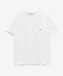 메종 키츠네(MAISON KITSUNE) 남성 프로파일 폭스 패치 포켓 반소매 티셔츠 - 화이트 / GM00116KJ0008WH - 사이즈 & 후기 | 무신사
