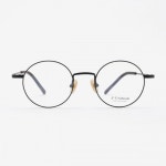 알로아이웨어(ALO EYEWEAR) [ALOXROUNZ] ARA8108 C1 미니멀 클래식 티타늄 블랙 메탈 라운드 안경 - 사이즈 & 후기 | 무신사