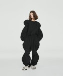 아무 코리아(AMU KOREA) FW21 UNISEX NAPPED CURVE BLACK SWEATSHIRT - 88,000 | 무신사 스토어