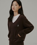 수에뇨스튜디오(SUENO STUDIO) 캐시미어 시그니처 가디건(브라운) - 47,600 | 무신사 스토어