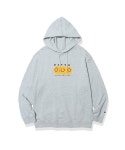 마크엠(MARKM) Smile Graphic Hoodie Melange Gray - 사이즈 & 후기 | 무신사