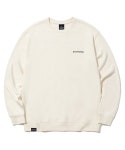 그루브라임(GROOVE RHYME) (기모) BASIC LOGO EMB SWEATSHIRT (IVORY) [LRPWCTM305MIVA] - 사이즈 & 후기 | 무신사