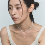 로울(LOWOOL) Gold rice pearl necklace - 후기 | 무신사