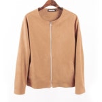 딥인다이브(DEEPINDIVE) SUEDE ROUND NECK JACKET/YELLOW - 126,000 | 무신사 스토어