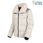 엘피지에이(LPGA) 퍼 트리밍 톤온톤 다운재킷_L204DW704P - 사이즈 & 후기 | 무신사