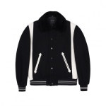세비지(SAVAGE) Shearling Varsity Jacket - Black - 사이즈 & 후기 | 무신사