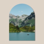 멜팅스튜디오(MELTING STUDIO) 마이 리틀 윈도우 접착 아치 인테리어 포스터 / 86번 Engelberg Switzerland - 15,900 | 무신사 스토어... 