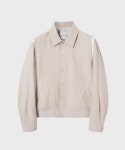 넌블랭크(NONBLANK) 릴렉스 핏 바시티 자켓_BEIGE - 132,300 | 무신사 스토어