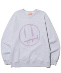잇터(ITER) [FACE LINE] BIG FACE SWEATSHIRTS_MELANGE GREY - 56,050 | 무신사 스토어