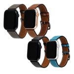 니바다(NIVADA) 애플워치 스트랩 4종 가죽밴드 5007 7 SE 6 5 4 3 2 1 세대 38 40 41mm - 후기 | 무신사