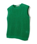 니티드(KNITTED) 펀칭 니트 베스트 GREEN - 사이즈 & 후기 | 무신사