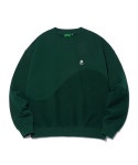 어피스오브케이크(APIECEOFCAKE) Reverse Bear Patch Crewneck_Green - 사이즈 & 후기 | 무신사