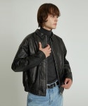 앤드로스(ANDROS) Wrinkle Bomber Jacket (Black) - 386,000 | 무신사 스토어