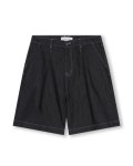 비슬로우(BESLOW) WIDE FIT ONE TUCK TENCEL LIKE SHORTS BLACK - 사이즈 & 후기 | 무신사