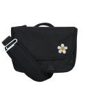 그레이버 백 앤 에이씨씨(GRAVER BAG AND ACC) [BAG&ACC]화이트 플라워 스마일 자수 크로스 미니 메신저백_블랙 - 33,600 | 무신사 스토어
