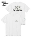 나이스고스트클럽(NICE GHOST CLUB) 스몰 로고 레이지 구미베어 티셔츠_화이트(NG2CMUT507A) - 31,200 | 무신사 스토어