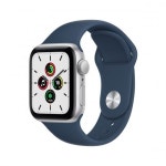 애플(APPLE) 애플워치 SE 40mm GPS 실버 알루미늄 케이스 어비스 블루 스포츠 밴드 (MKNY3KH/A) - 359,000 | 무신사 스토어