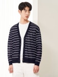 에잇세컨즈(8SECONDS) 네이비 스트라이프 카디건_릴랙스핏 (42235ABY1R) - 24,950 | 무신사 스토어