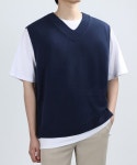 쟈니웨스트(JHONNY WEST) Dumpy Knit Vest (Black) - 사이즈 & 후기 | 무신사