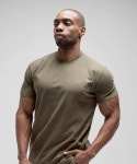 언브로큰(UNBROKEN) 무지 베이직 머슬핏 반팔 카키 UB002 - 36,000 | 무신사 스토어