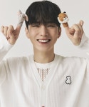 아코스튜디오스페이스(AQOstudiospace) AQO BEAR BI-COLOR SUMMER CARDIGAN WHITE - 44,800 | 무신사 스토어