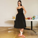 레브레브(REVE REVE) HEART NECK DRESS BK - 사이즈 & 후기 | 무신사