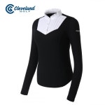 클리브랜드 골프(CLEVELAND GOLF) 쿨링썬가드 여성 프릴넥 긴팔티셔츠_CGWTS223900BK - 59,000 | 무신사 스토어