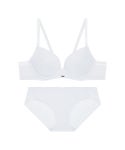 엘르이너웨어(ELLE INNERWEAR) 쿨 컴포트 화이트 노와이어 브라 팬티 세트 - 23,000 | 무신사 스토어