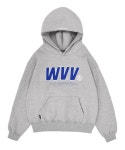 위베리벨류(WEVERYVALUE) [기모]임팩트 빅로고 스냅 후드티셔츠_그레이 - 55,300 | 무신사 스토어