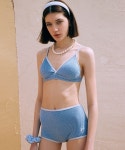 로라로라(ROLAROLA) GLITTER BIKINI SET LIGHT BLUE - 113,050 | 무신사 스토어