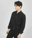 단하우스(DAAN HAUS) BLACK Semi-Over Cotton Shirts - 사이즈 & 후기 | 무신사