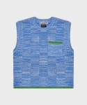오드 디파트먼트(ODD DEEPARTMENT) Cotton Blended Knit Vest -BL - 75,600 | 무신사 스토어